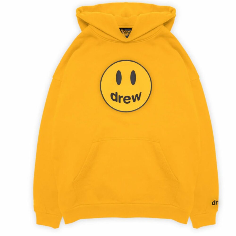 Drew House Yellow Hoodie in Size Medium